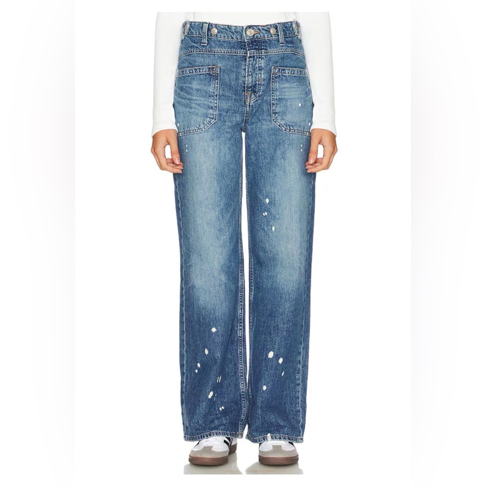 We The Free Palmer Cuffed Wide Leg Jeans in 100 Years size 27